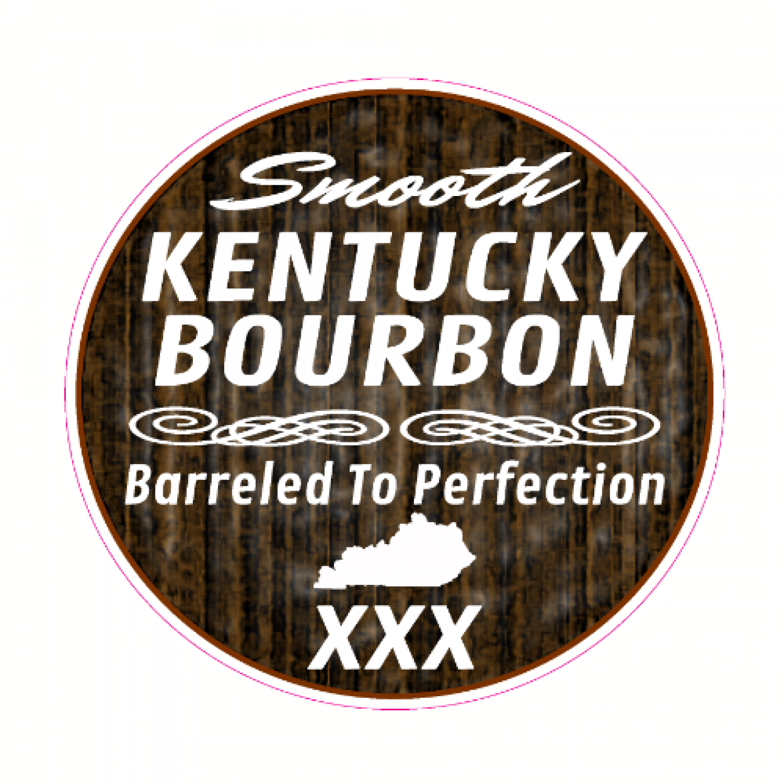 Smooth Kentucky Bourbon Sticker U.S. Custom Stickers