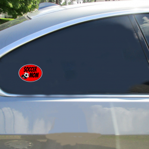 Soccer Mom Ball Sticker - Car Decals - U.S. Custom Stickers