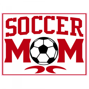 Soccer Mom Red Sticker - U.S. Custom Stickers
