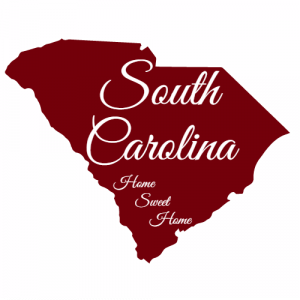 South Carolina Home Sweet Home Sticker - U.S. Custom Stickers