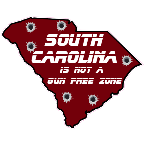South Carolina Is Not A Gun Free Zone Decal - U.S. Customer Stickers