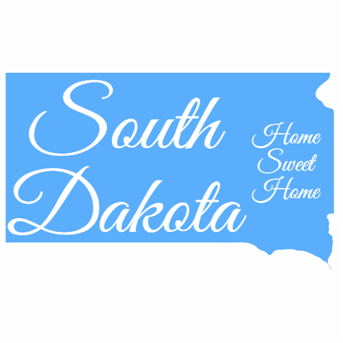 South Dakota Home Sweet Home Sticker - U.S. Custom Stickers