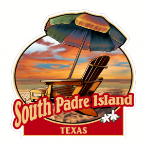 South Padre Island Texas Beach Decal - U.S. Customer Stickers