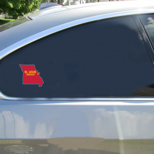 St. Louis Missouri State Shaped Sticker - Car Decals - U.S. Custom Stickers