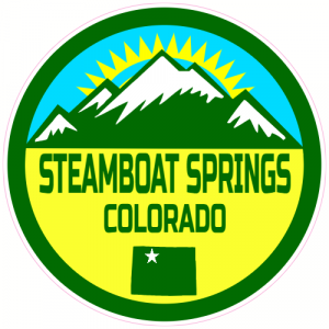 Steamboat Springs Colorado Mountain Decal - U.S. Customer Stickers