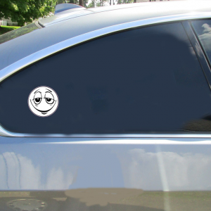 Stoned Smiley Face Sticker - Car Decals - U.S. Custom Stickers