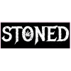 Stoned Weed Black Distressed Decal - U.S. Customer Stickers