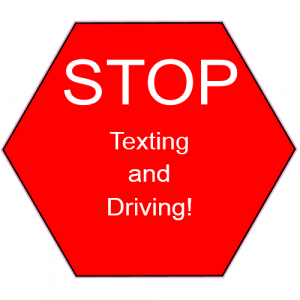 Stop Texting And Driving Red Stop Sign Decal - U.S. Custom Stickers