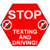 Stop Texting And Driving Decal - U.S. Customer Stickers