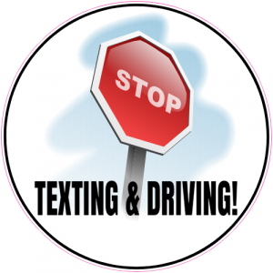 Stop Texting Sticker - U.S. Custom Stickers