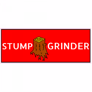 Stump Grinder Bumper Sticker - U.S. Custom Stickers