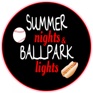 Summer Nights And Ballpark Lights Baseball Sticker - U.S. Custom Stickers
