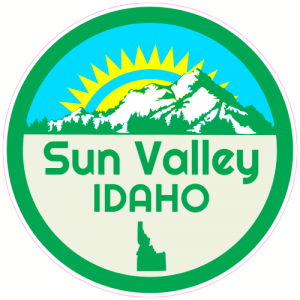 Sun Valley Idaho Circle Decal - U.S. Customer Stickers