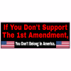 Support the 1st Amendment Flag Decal - U.S. Customer Stickers