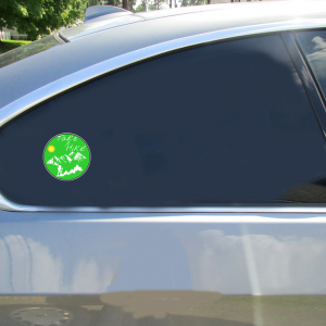 Take A Hike Green Circle Sticker - Car Decals - U.S. Custom Stickers