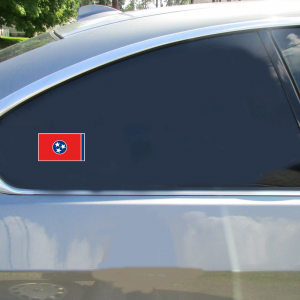 Tennessee Flag Sticker - Car Decals - U.S. Custom Stickers
