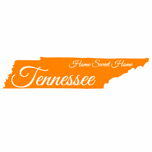 Tennessee Home Sweet Home State Sticker - U.S. Custom Stickers