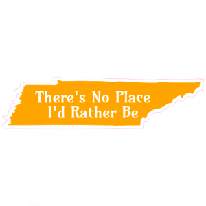 Tennessee No Place I Would Rather Be Decal - U.S. Customer Stickers