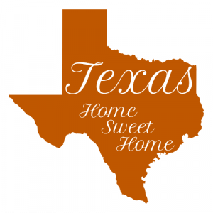 Texas Home Sweet Home State Sticker - U.S. Custom Stickers
