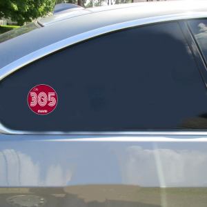 The 305 Miami Circle Sticker - Car Decals - U.S. Custom Stickers