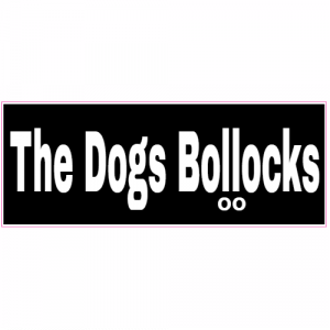 The Dogs Bollocks Decal - U.S. Customer Stickers