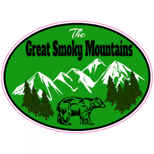 The Great Smoky Mountains Oval Decal - U.S. Customer Stickers