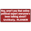 The Online Political Expert Decal - U.S. Customer Stickers