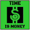 Time Is Money Sticker - U.S. Custom Stickers