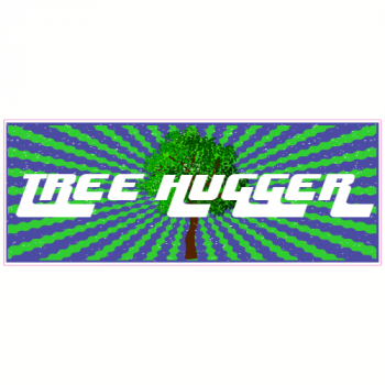 Tree Hugger Hippie Decal - U.S. Customer Stickers