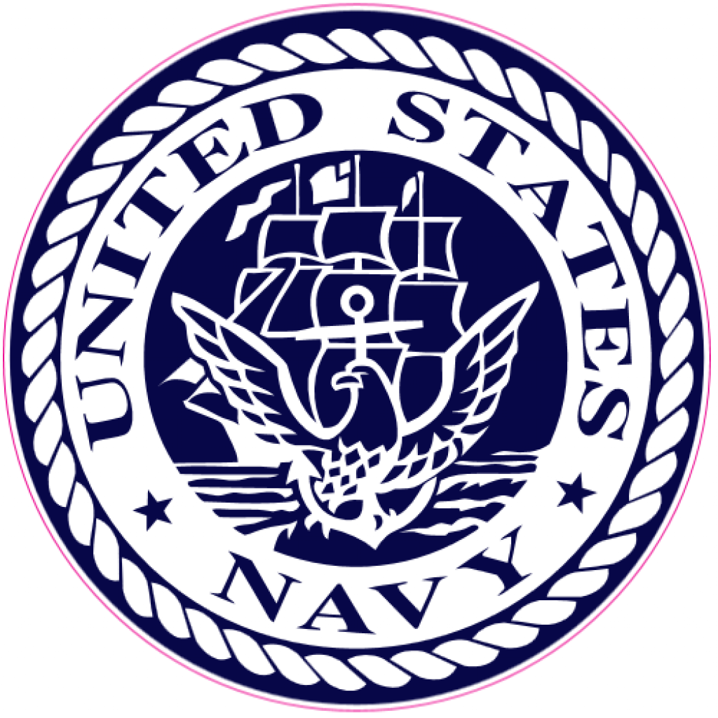 U.S. Navy Circle Sticker U.S. Custom Stickers