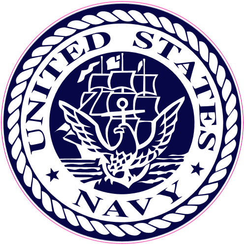 U.S. Navy Circle Sticker - U.S. Custom Stickers