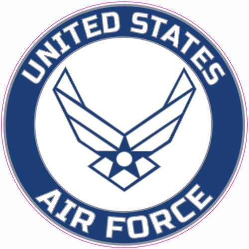 United States Air Force Circle Decal - U.S. Custom Stickers