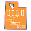 Utah Home Sweet Home Sticker - U.S. Custom Stickers