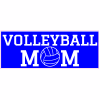 Volleyball Mom Blue Decal - U.S. Customer Stickers