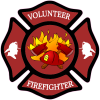 Volunteer Firefighter Badge Sticker - U.S. Custom Stickers