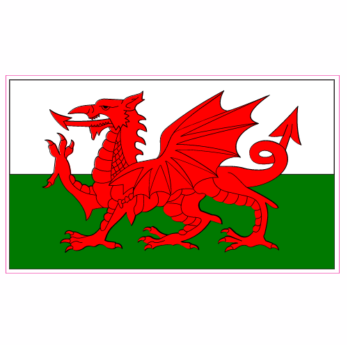 Wales Flag Decal - U.S. Customer Stickers