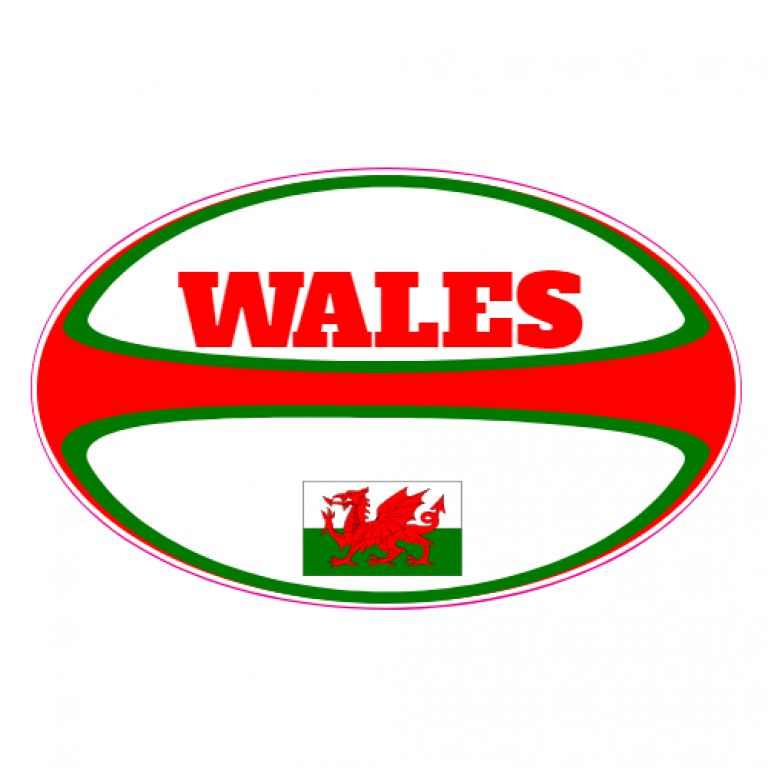 Wales Rugby Ball Sticker U.S. Custom Stickers