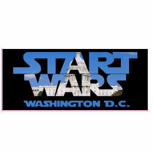 Washington DC Starts Wars Sticker - U.S. Custom Stickers