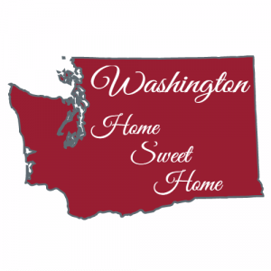 Washington Home Sweet Home State Sticker - U.S. Custom Stickers