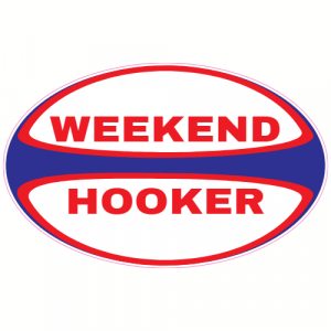 Weekend Hooker Rugby Ball Decal - U.S. Customer Stickers