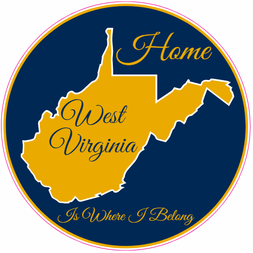 West Virginia Home Is Where I Belong Decal - U.S. Customer Stickers