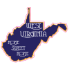 West Virginia Home Sweet Home State Sticker - U.S. Custom Stickers