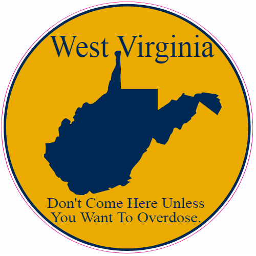 West Virginia Overdose Decal - U.S. Customer Stickers