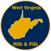 West Virginia Stills And Pills Circle Sticker - U.S. Custom Stickers