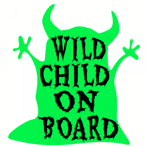 Wild Child On Board Sticker - U.S. Custom Stickers