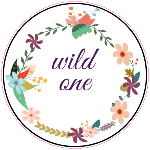 Wild One Floral Sticker - U.S. Custom Stickers