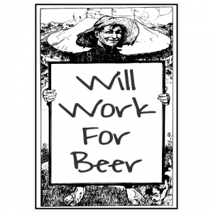 Will Work For Beer Hillbilly Decal - U.S. Customer Stickers