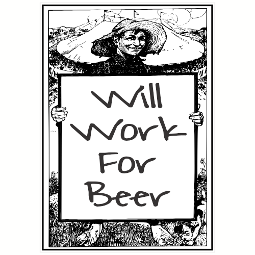 Will Work For Beer Hillbilly Decal - U.S. Customer Stickers