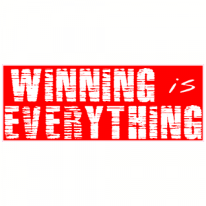 Winning Is Everything Red Decal - U.S. Customer Stickers