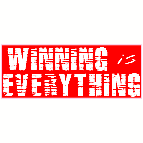 Winning Is Everything Red Decal - U.S. Customer Stickers
